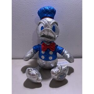 Donald Duck Plush Doll 85th Anniversary Metallic Silver DISNEY Collectible